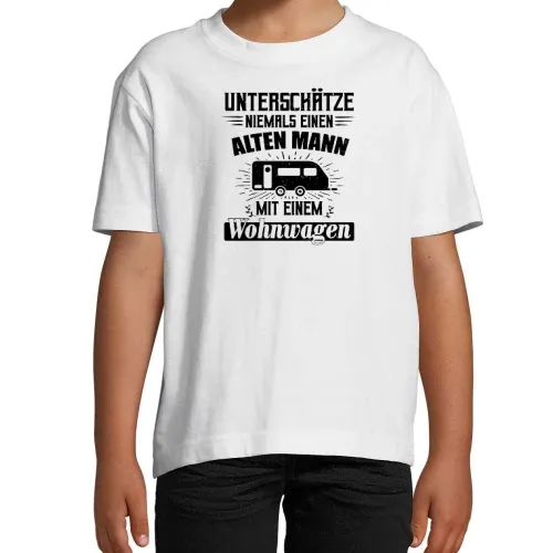 Wohnwagen Rentner Camping Camper Alter Mann Spruch T-Shirt Kinder Imperial