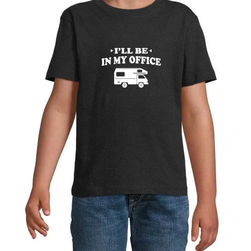 Womo Camper Wohnmobil Büro Spruch T-Shirt Kinder Imperial