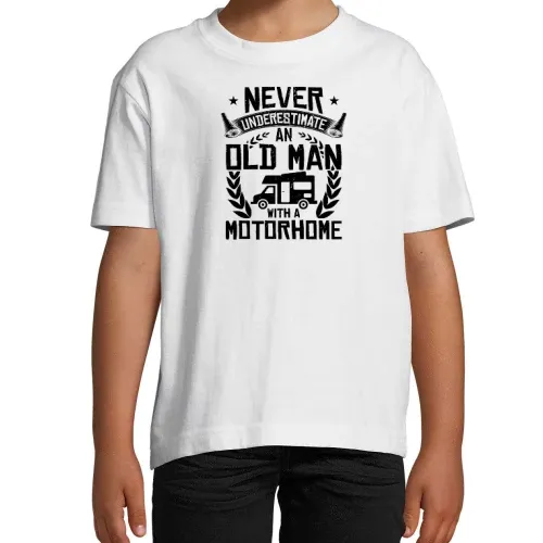 WOMO Wohnmobil Camper Camping Rentner Old Man T-Shirt Kinder Imperial
