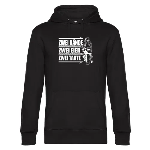 125er Rennmaschine Zwei Hände Zwei Eier Zwei Takte Hoodie Männer King Hooded