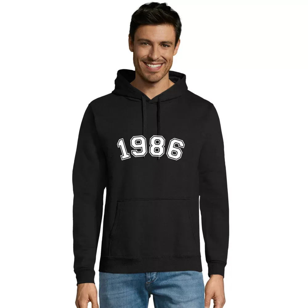 Kapuzenpulli Männer Hoodie mit Aufdruck '1986 30. Geburtstag'