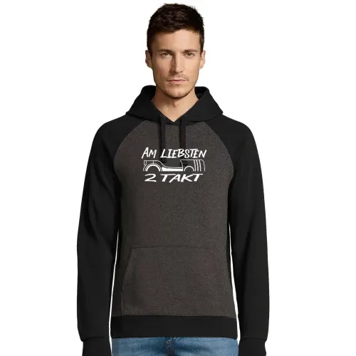 2Takt Enduro Mopedfahrer - Am Liebsten Zweitakt Männer Hoodie