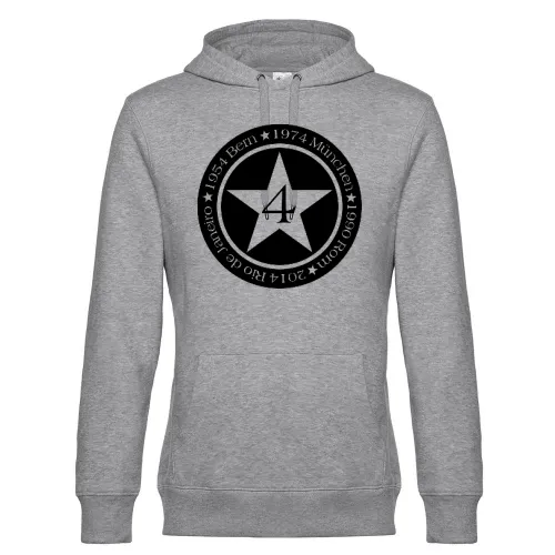 4 Sterne Weltmeister Deutschland Männer Hoodie