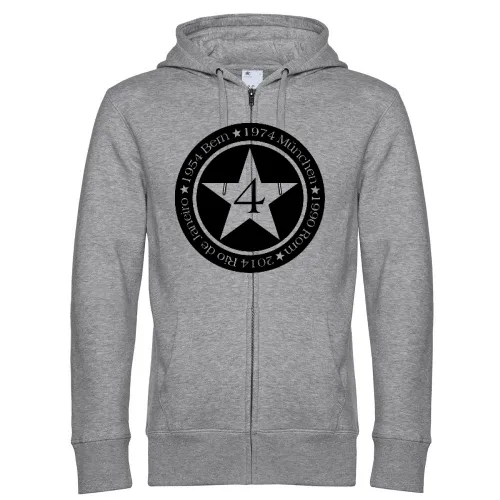 4 Sterne Weltmeister Deutschland Männer Hoodie