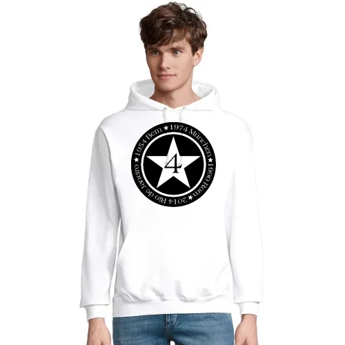 4 Sterne Weltmeister Deutschland Männer Hoodie