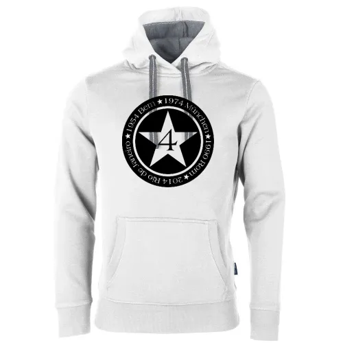 4 Sterne Weltmeister Deutschland Männer Hoodie