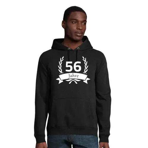 56 Geburtstag im Lorbeerkranz Männer Hoodie
