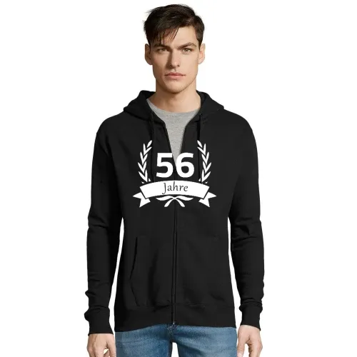 56 Geburtstag im Lorbeerkranz Männer Hoodie