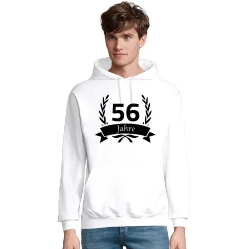 56 Geburtstag im Lorbeerkranz Männer Hoodie