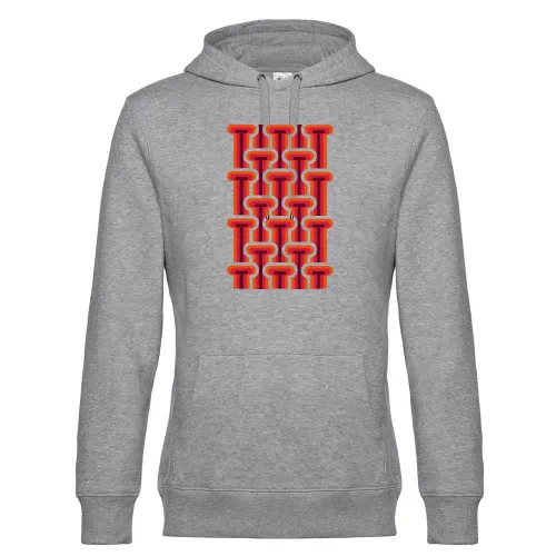 70er Jahre Style Streifen Hoodie Männer King Hooded