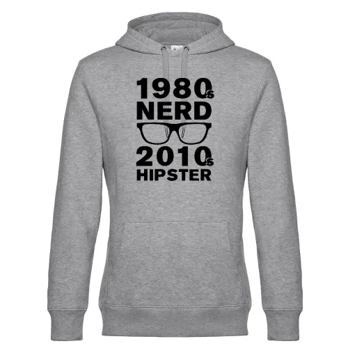 80s Nerd 2010s Hipster Hoodie Männer King Hooded