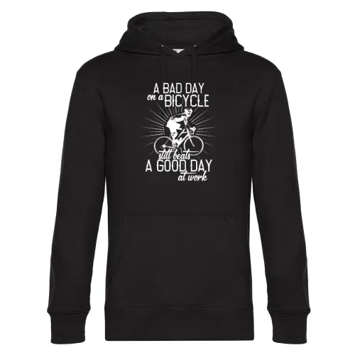 A Bad Day On A Bicycle Beats A Good Day At Work Hoodie Männer King Hooded