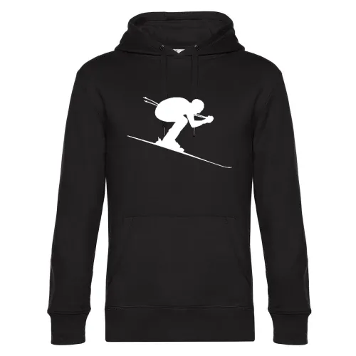 Abfahrts Skifahrer Ski Alpin Männer Hoodie