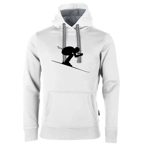 Abfahrts Skifahrer Ski Alpin Männer Hoodie
