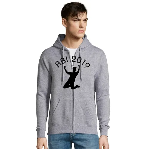 Abi Abschluss mit Jubel Männer Hoodie