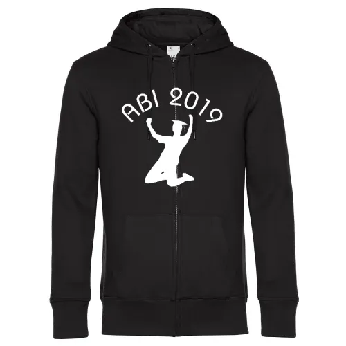 Abi Abschluss mit Jubel Männer Hoodie