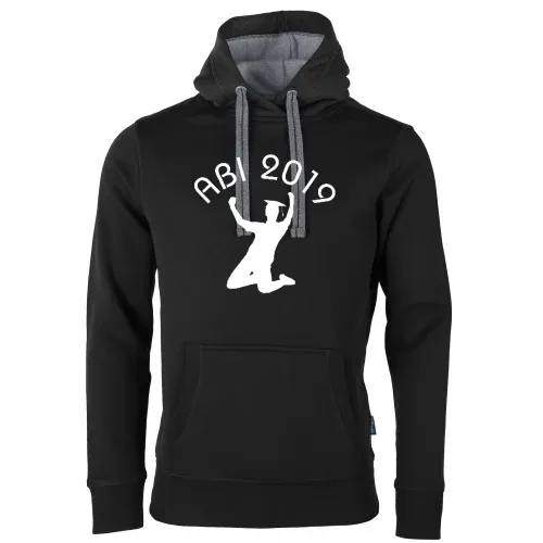 Abi Abschluss mit Jubel Männer Hoodie
