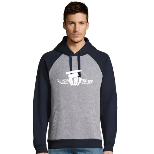 Abiabschluß mit Flügeln Männer Hoodie