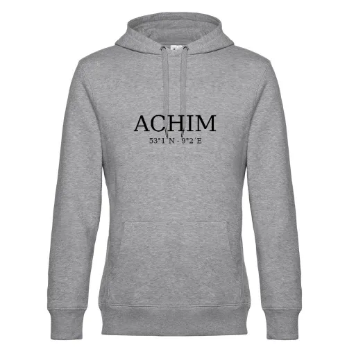 Achim Koordinaten Hoodie Männer King Hooded