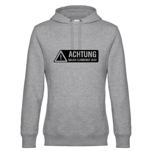 Achtung Bauch schwenkt aus! Männer Hoodie