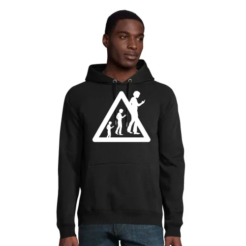 Achtung Handyspieler Männer Hoodie