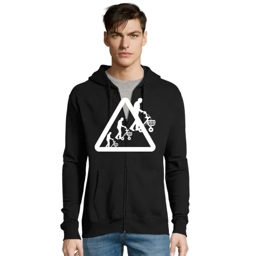 Achtung Rollatoren Männer Hoodie