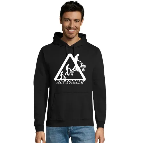 Achtung Rollatoren Wir kommen Hoodie Männer Snake