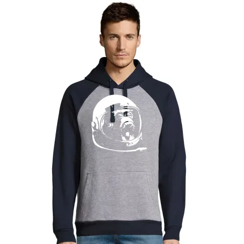 Affe im Raumanzug Männer Hoodie