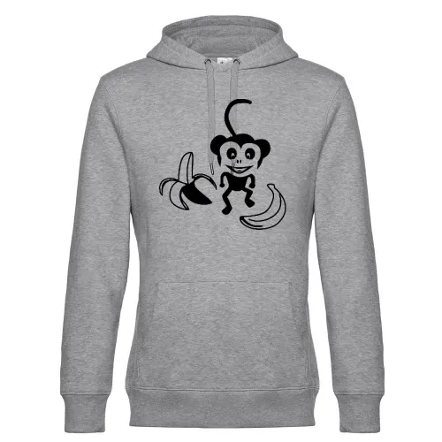 Affe mit Bananen Männer Hoodie