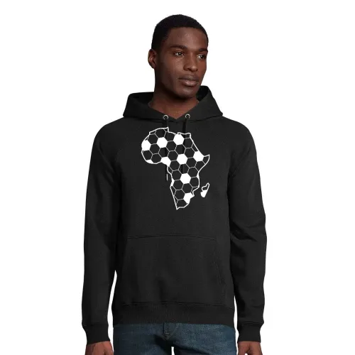 Afrika der schwarze Kontinent als Fußball Männer Hoodie