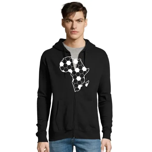 Afrika der schwarze Kontinent als Fußball Männer Hoodie