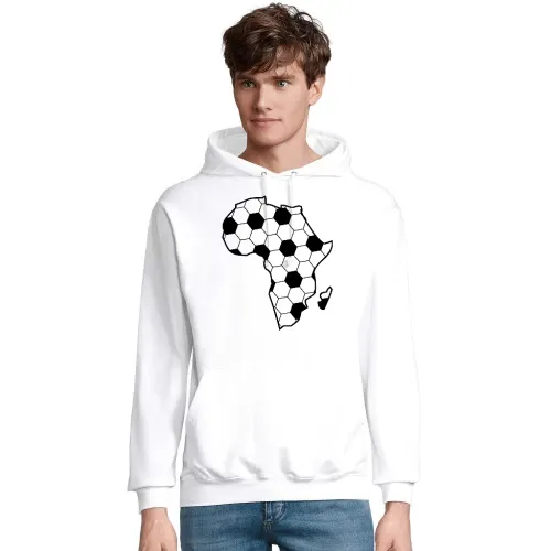 Afrika der schwarze Kontinent als Fußball Männer Hoodie