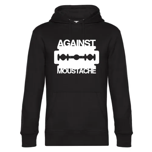 Against Mustache Rasierklinge Männer Hoodie