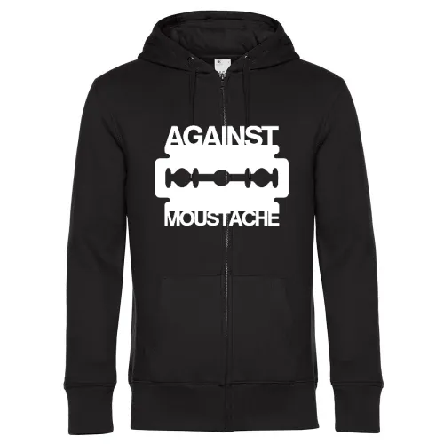 Against Mustache Rasierklinge Männer Hoodie