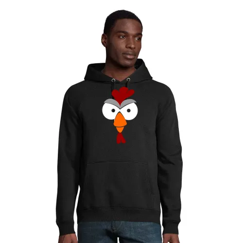 Agro Hahnkopf farbig Hoodie Männer Stellar Bio