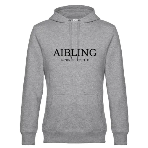 Aibling Koordinaten Hoodie Männer King Hooded