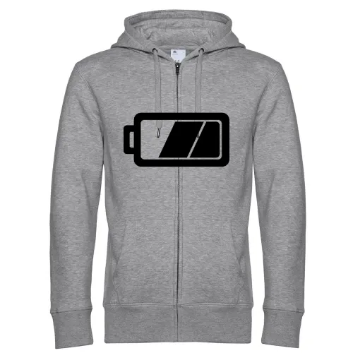 Akku Batterie Männer Hoodie
