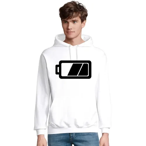 Akku Batterie Männer Hoodie