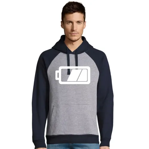 Akku Batterie Männer Hoodie