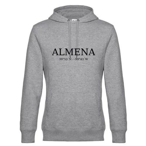 Almena Koordinaten Hoodie Männer King Hooded