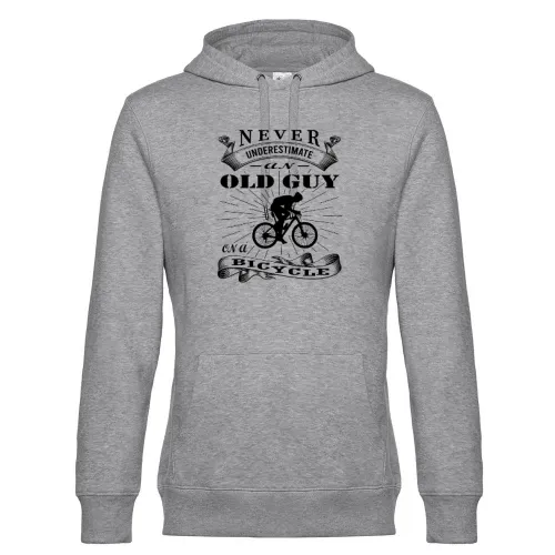 Alter Mann auf MTB Fahrrad Rente Spruch Hoodie Männer King Hooded