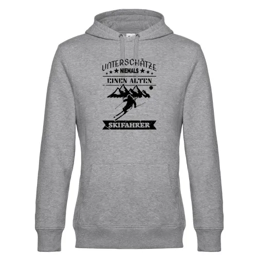 Alter Skifahrer Vater schneller Ski Dad Hoodie Männer King Hooded