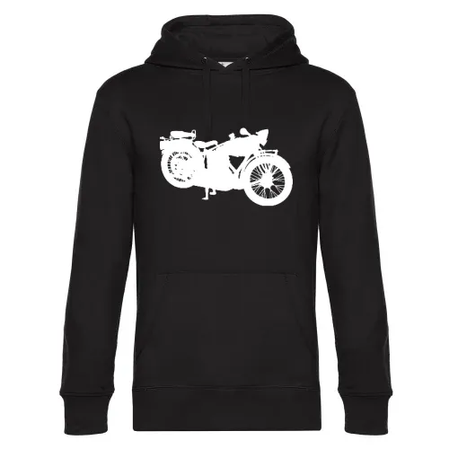 altes Mottorrad Hoodie Männer King Hooded