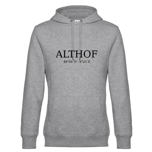 Althof Koordinaten Hoodie Männer King Hooded