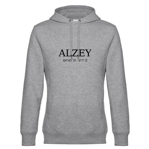 Alzey Koordinaten Hoodie Männer King Hooded