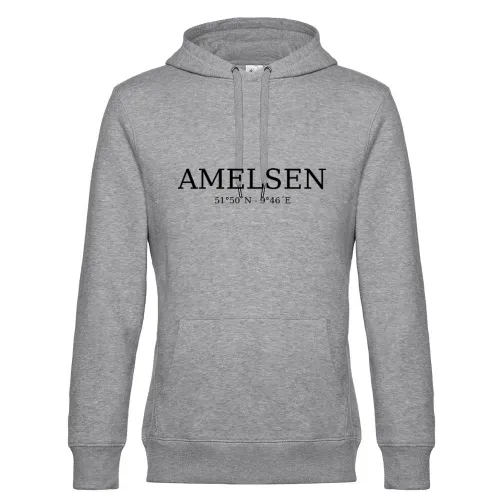 Amelsen Koordinaten Hoodie Männer King Hooded