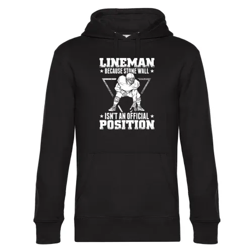 American Football Stein Mauer Lineman Position Hoodie Männer King Hooded