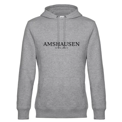 Amshausen Koordinaten Hoodie Männer King Hooded