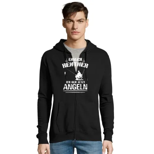 Angel Rente Angler Rentner Geh Jetzt Angeln Spruch Männer Hoodie