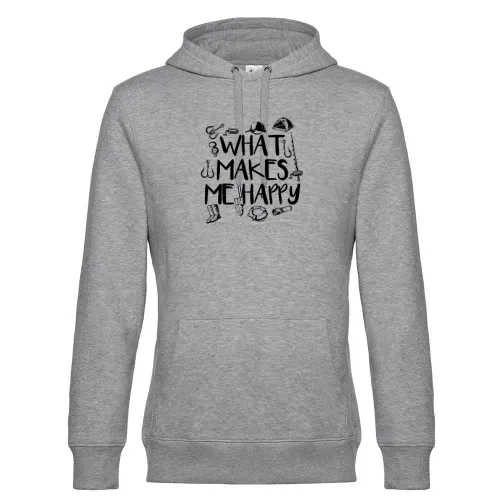 Angeln Angler Fischen Makes Me Happy Fisch Fishing Hoodie Männer King Hooded